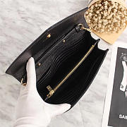 YSL original leather women's shoulder bag in Black with Gold Hardware 26801 - 2