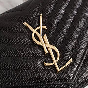 YSL original leather women's shoulder bag in Black with Gold Hardware 26801 - 4