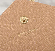 YSL original leather women's shoulder bag in Light Pink 26801 - 2