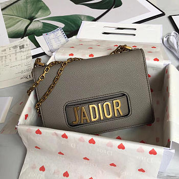 Dior Jadior Gray Leather shoulderbag for Women	