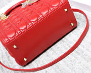 Dior Lady Red Handbag With Gold Hardware 24CM - 5