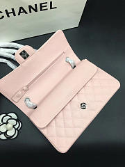 Chanel Flap Bag Caviar in Pink 25cm with Silver Hardware - 3