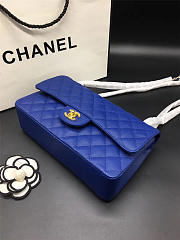 Chanel Flap Bag Caviar in Blue 25cm with Gold Hardware - 6
