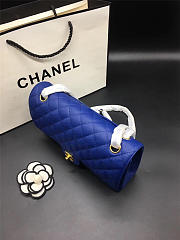 Chanel Flap Bag Caviar in Blue 25cm with Gold Hardware - 5