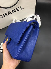 Chanel Flap Bag Caviar in Blue 25cm with Gold Hardware - 3