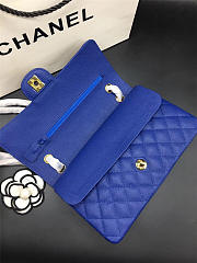 Chanel Flap Bag Caviar in Blue 25cm with Gold Hardware - 2