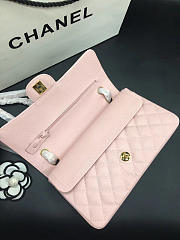 Chanel Flap Bag Caviar in Pink 25cm with Gold Hardware - 6
