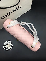 Chanel Flap Bag Caviar in Pink 25cm with Gold Hardware - 4