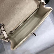 Chanel Flap Bag Caviar in White 20cm with Silver Hardware - 2