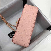 Chanel Flap Bag Caviar in Pink 20cm with Gold Hardware - 6
