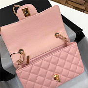 Chanel Flap Bag Caviar in Pink 20cm with Gold Hardware - 5