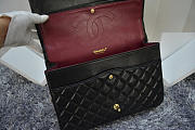 Chanel Lambskin Flap Bag in Black 30cm with Gold Hardware - 4