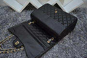 Chanel Lambskin Flap Bag in Black 30cm with Gold Hardware - 5