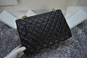 Chanel Lambskin Flap Bag in Black 30cm with Gold Hardware - 6