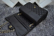 Chanel Lambskin Flap Bag in Black 33cm with Gold Hardware - 6