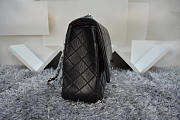 Chanel Lambskin Flap Bag in Black 33cm with Silver Hardware - 4