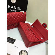 Chanel Lambskin Flap Bag in Red 30cm with Silver or Gold Hardware - 2