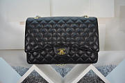 Chanel Flap Bag Caviar in Black 33cm with Gold Hardware - 1