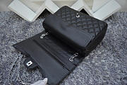 Chanel Flap Bag Caviar in Black 33cm with Silver Hardware - 5