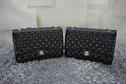 Chanel Flap Bag Caviar in Black 33cm with Silver Hardware - 3