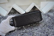 Chanel Flap Bag Caviar in Black 20cm with Silver Hardware - 5