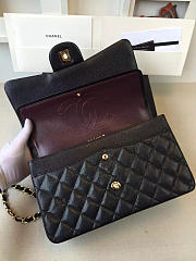 Chanel Flap Bag Caviar in Black 30cm with Gold Hardware - 6