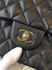 Chanel Flap Bag Caviar in Black 30cm with Gold Hardware - 4