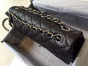 Chanel Flap Bag Caviar in Black 30cm with Silver Hardware - 4