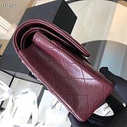Chanel Flap Bag Caviar in Wine Red 25cm with Silver Hardware - 3