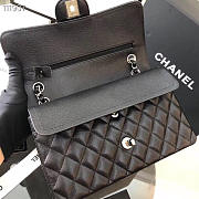 Chanel Flap Bag Caviar in Black 25cm with Silver Hardware - 3