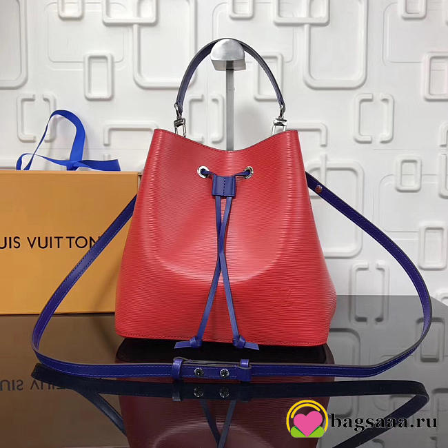 Louis Vuitton Lockme Bucket EPI Leather in Red - 1