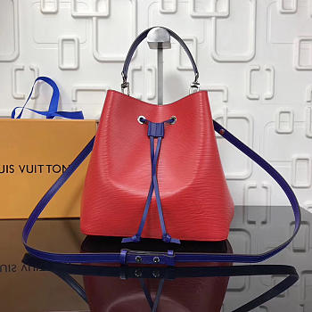 Louis Vuitton Lockme Bucket EPI Leather in Red
