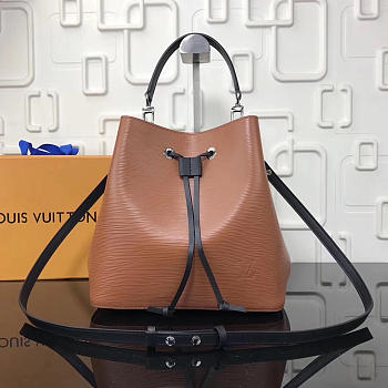 Louis Vuitton Lockme Bucket EPI Leather in Khaki