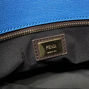 Fendi Monogram Canvas Women Shoulder Bag in Blue 8BH185 - 2