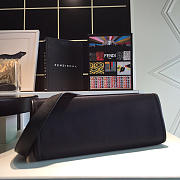 Fendi Tote Montage Leather Handbag Black - 6
