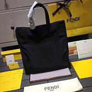 Fendi Tote Montage Leather Handbag - 5