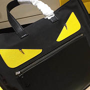 Fendi Tote Montage Leather Handbag - 2