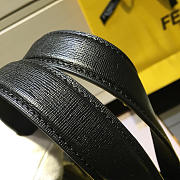 Fendi Tote Montage Leather Handbag with Black - 2