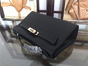 Hermes Mini Kelly Bag Sellier 22cm Black - 5