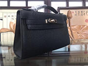 Hermes Mini Kelly Bag Sellier 22cm Black - 4