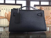 Hermes Mini Kelly Bag Sellier 22cm Black - 2