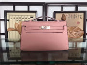 Hermes Mini Kelly Bag Sellier 22cm Pink - 1