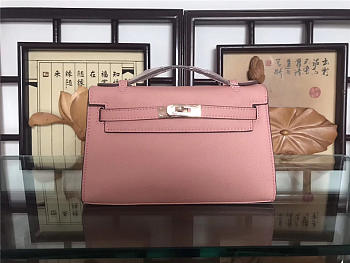 Hermes Mini Kelly Bag Sellier 22cm Pink