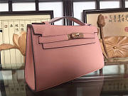 Hermes Mini Kelly Bag Sellier 22cm Pink - 4
