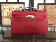 Hermes Mini Kelly Bag Sellier 22cm Red - 1