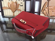 Hermes Mini Kelly Bag Sellier 22cm Red - 5