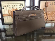 Hermes Mini Kelly Bag Sellier 22cm Khaki - 4
