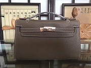 Hermes Mini Kelly Bag Sellier 22cm Khaki - 3