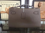 Hermes Mini Kelly Bag Sellier 22cm Khaki - 2