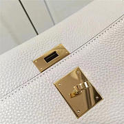 Hermes Kelly Mini leather White handbag for women - 6